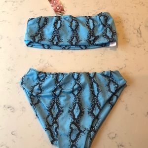 Strapless High Waisted Bikini